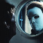 HALLOWEEN H20: 20 YEARS LATER, Jamie Lee Curits, Chris Durand (as Michael Myers,) 1998.